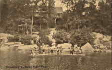 Carmel New York NY Clear Pool Summer Camp Campers Vintage Postcard picture