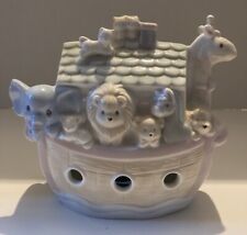 Vintage 1995 Precious Moments Porcelain Noah's Ark Bank Excellent picture