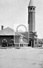 Railroad Train Station Depot Quincy Illinois IL Reprint Postcard picture