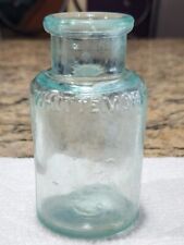 Vintage Whittemore's Polish Cork Top Bottle Aqua picture