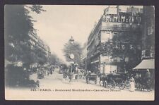 FRANCE, Postcard, Paris, Boulevard Montmartre, Drouot Crossroad picture