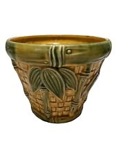 Ardco Vintage Ceramic Planter Bamboo Pattern #C-2964 picture