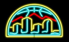 Denver Nuggets CO Neon Lamp Light Sign 19x15 Beer Bar Open Pub Wall Decor Gift picture