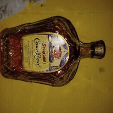 Vintage CROWN ROYAL Whiskey Bottle, With Bag And Original Certificate  picture