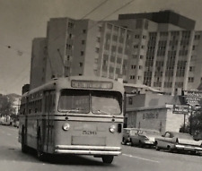 Trackless Trolley Bus Columbus OH Ohio #536 Chestnut & High St Photo picture
