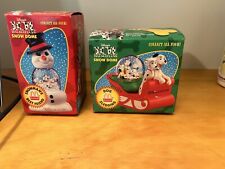 VTG McDonald's 101 Dalmations Set of 2 Snow Domes Disney Holiday Globe 90s picture