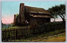 Postcard Farmington PA Old Road House Braddock Road Series picture