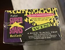 1991 Pro Set Super Stars Musicards Factory Sealed Box 36 Packs NOS picture