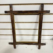 Vintage Rustic Adirondack Style Wood Frame 8x10 No glass Wall Hanging Decor LN picture