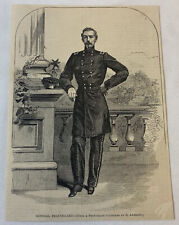 1861 magazine engraving ~ GENERAL P.G.T. BEAUREGARD picture