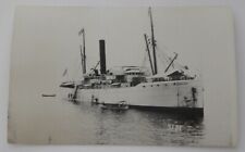 Steamship Steamer CURACAO real photo postcard RPPC picture