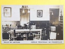 cpa Post Card Very RARE CANADA FRASERVILLE FRONTENAC CIRCLE Reading Room picture