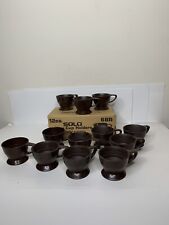 Vintage Solo Cozy Cup Plastic Holders Brown Set of 12 - 68R picture
