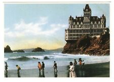 c.1900 SAN FRANCISCO VICTORIAN CLIFF HOUSE (1896-1907) & BEACH~NEW 1983 POSTCARD picture