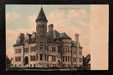 Vintage Postcard High School Frankfort Indiana           B4 picture