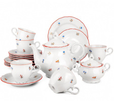 14pc Scattered Flowers Porcelain Tea Service Tea Set European Fine China Tea Set picture