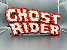 Ghost Rider Logo Sign Display | 3D Wall Desk Shelf Art picture