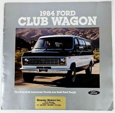 1984 Ford Club Wagon Van Vintage Sales Dealer Brochure Custom Accesories  picture