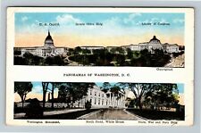 Washington D.C. -Multi-View Landmarks of US Capital c1921 Vintage Postcard picture