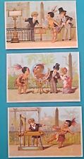3 Vintage Victorian Trade Ad, Calling Cards, Sleeved  picture