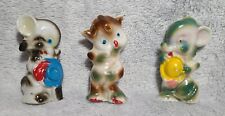 Vintage 1930s-1950s Cowboy Mouse, Cat, and Elephant Figurines - Made in Japan picture