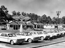 1967 USED CAR LOT Old Cars PHOTO  (184-U) picture