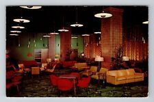 Chicago IL-Illinois, YMCA Hotel Antique, Main Lobby Vintage Souvenir Postcard picture