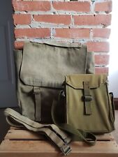 WW2 British P37 Large Pack 1942 Date w 2 Greatcoat Straps Repro Bino Case picture