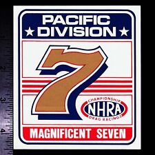 NHRA Magnificent Seven Pacific Division - Original Vintage Racing Decal/Sticker picture