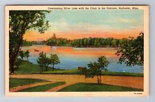 Rochester MN-Minnesota, Silver Lake With The Clinic, Vintage c1942 Postcard picture