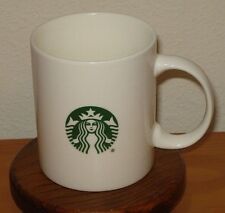 Starbucks 2015 Green Mermaid Logo 12 oz. White Coffee Cup / Mug picture