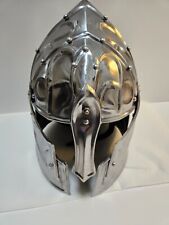 Medieval Elven Helmet 18G Steel LARP Battle Warrior Collectible Helmet Replica picture
