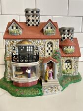 Partylite Exclusive-The Bristol House-Old World Village ceramic Tea Light House picture