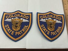 Colorado State Patrol collectable Patch Set 2 pieces picture