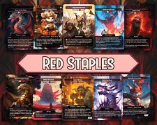 x10 Red Top Cards - High Quality Altered Art Custom Cards picture