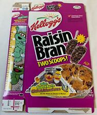 1999 Kellogg's RAISIN BRAN cereal box ~ Sesame Street Ernie+Bert picture