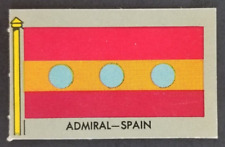 Admiral Spain 1950 Topps Flags of the World Card #85 (EX Minor Corner Wear) picture