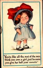 1912 You're Like All the Rest ... Little Girl Postcard Reinthal Newman BKC picture