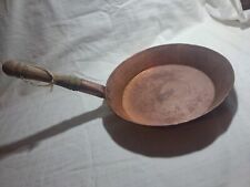 Vintage Handmade Hammered Copper Frying Pan 10.5 Inch  picture
