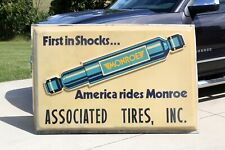 Vintage MONROE Shocks Tire Sign 6ft Advertising Gas Station plastic sign large picture