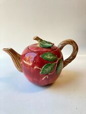 Vintage Fritz & Floyd Apple Ceramic Teapot With Lid 1989 22 OZ  picture
