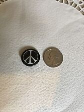 Vintage 1970's 1 inch Peace sign pinback button Donelly colt co picture