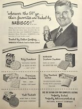 Nabisco Arthur Godfrey CBS Crackers Fig Newtons Nabs Vintage Print Ad 1953 picture