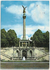 Munich Germany, Vintage Postcard, Angel of Peace-Friedensengel Monument, 1963 picture