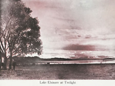 Antique c1905 Lake Elsinore at Twilight California Postcard 2606 Lakeside View picture