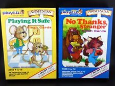 Vintage 1986 PlayEd Games Awareness Series Flash Cards Lot picture