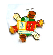2000 Summer Olympic Games Sponsor Sydney 2000 McDonald's Menu Globe Pin HTF picture