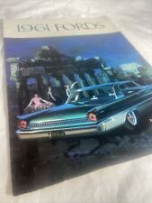 Original 1961 Ford Sales Brochure Fairlane 500 Galaxie Station Wagon 61 Ford  picture