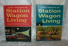 Vintage Ford Station Wagon Living 1957 Volume One 1958 Volume Two HC Books Set picture