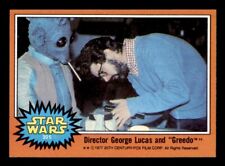 1977 Topps Star Wars #305 Director George Lucas And Greedo EX *e1 picture